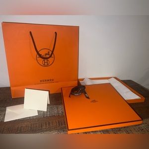 Hermes Pocket Square Gift Bag & Box Set